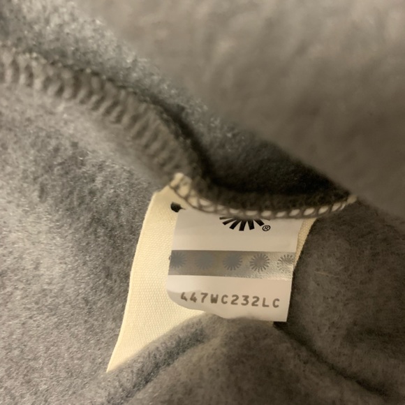 UGG Grey Long Cardigan Sweater with pockets Super Soft Lightweight Fleece (Sz S) - Picture 7 of 7